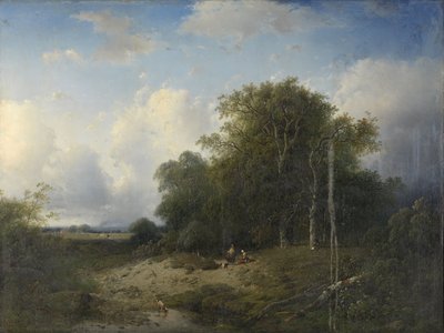 Landschap door Frederik Hendrik Hendriks